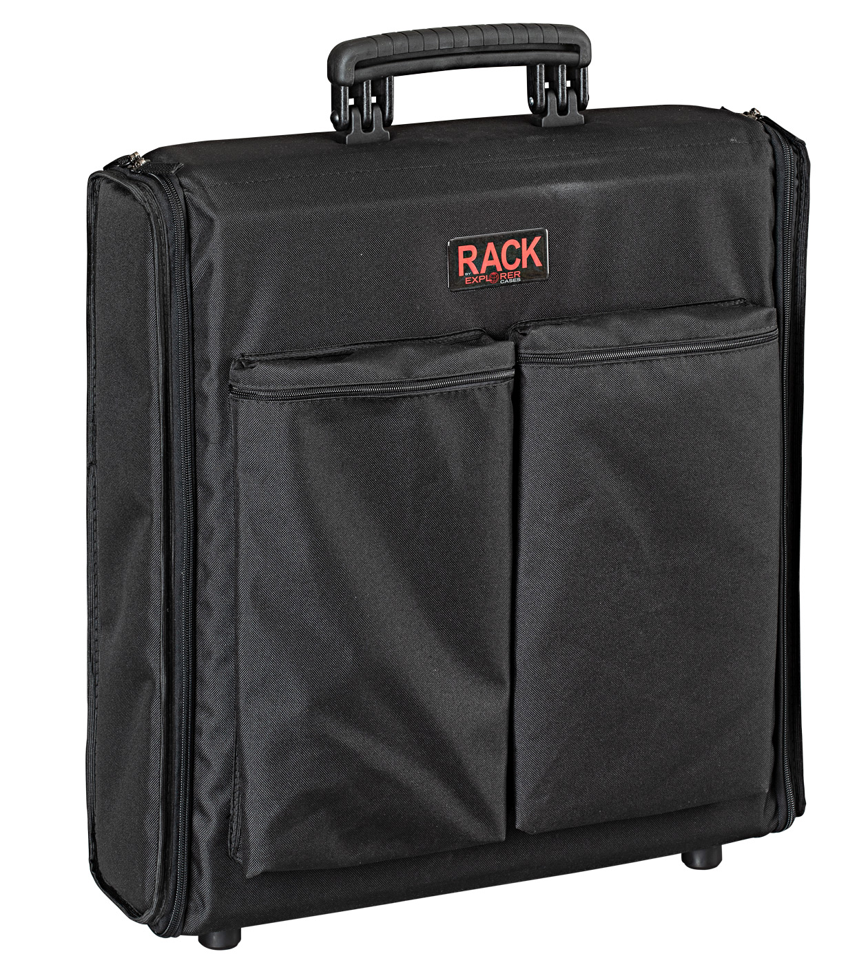 2U Soft 19" Rack Case mit Tragegriff (bis zu 420 mm Racktiefe)