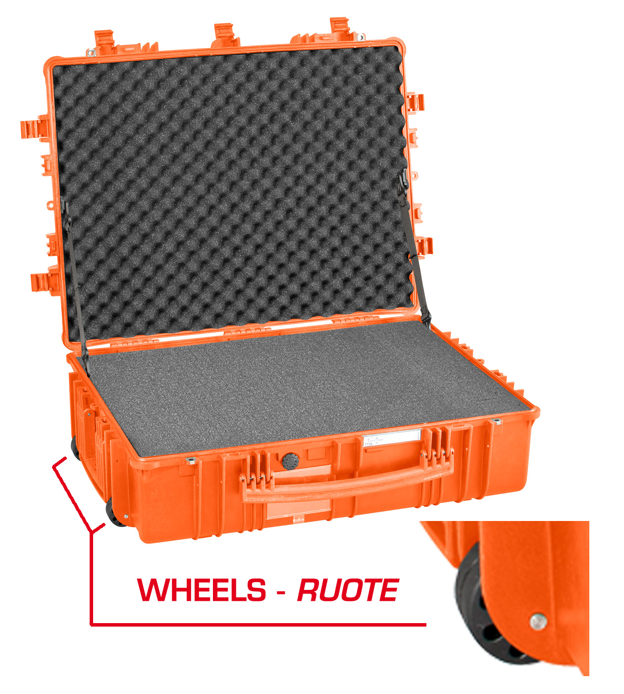 orange / mit Würfelschaum