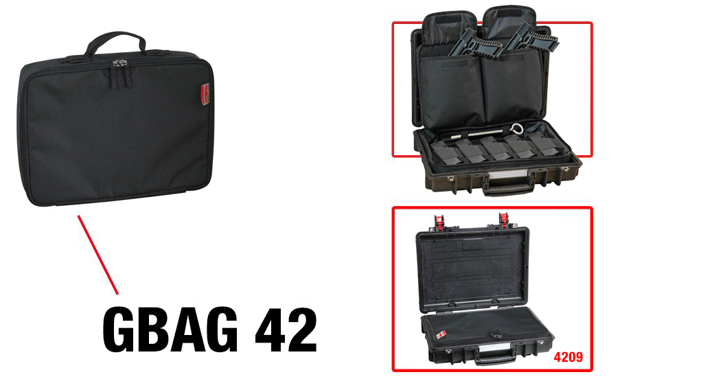 Waffentasche für 4209HL (Einzelgerät), schwarz (geeignet für Pistolen und Maschinenpistolen)