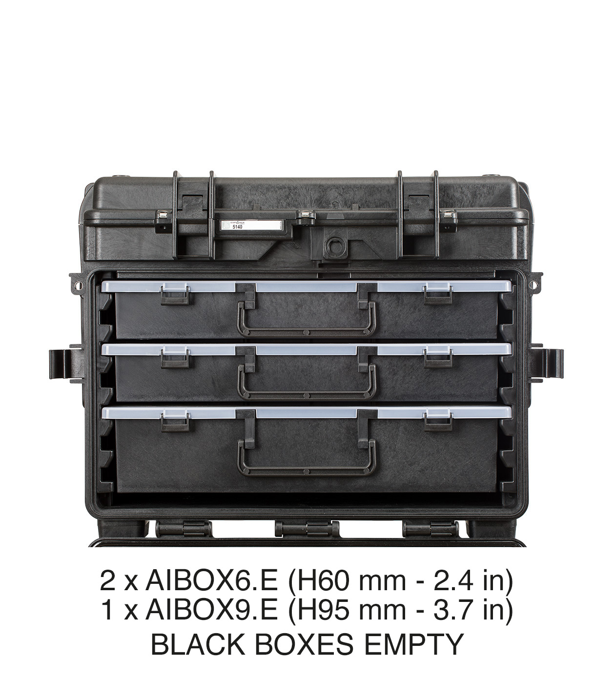 schwarz / mit 2 x AIBOX6.E - 1 x AIBOX9.E
