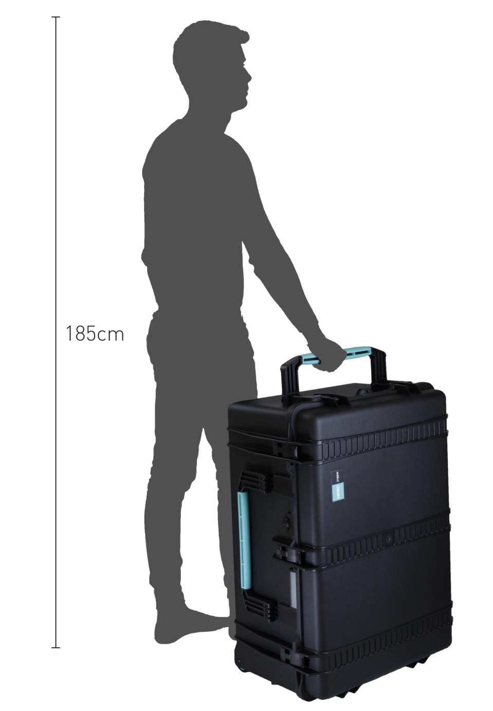 HPRC2780W Outdoorkoffer mit Rollen