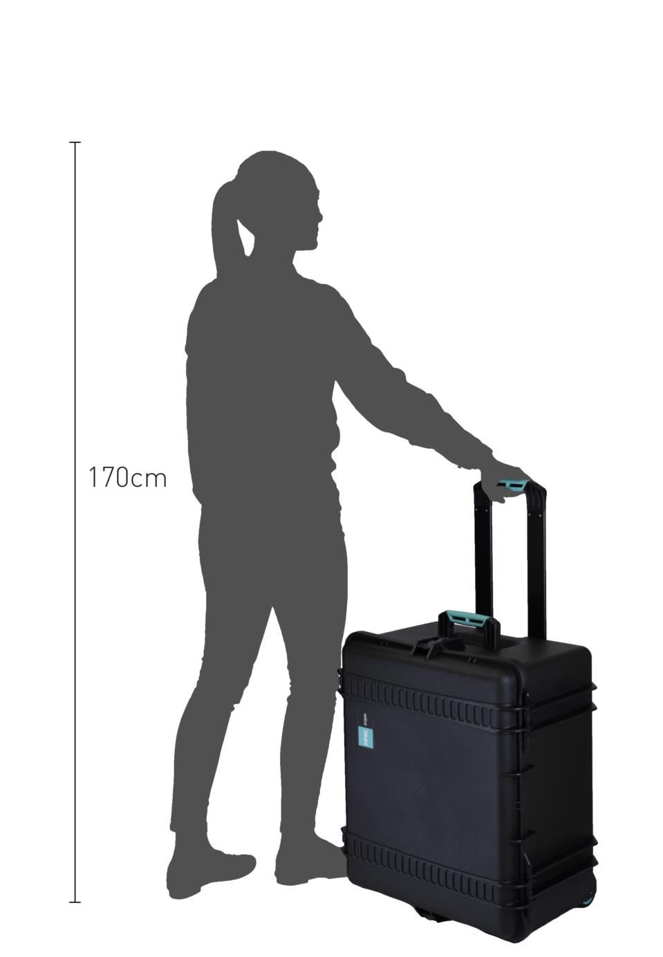 HPRC2730W Outdoorkoffer mit Rollen