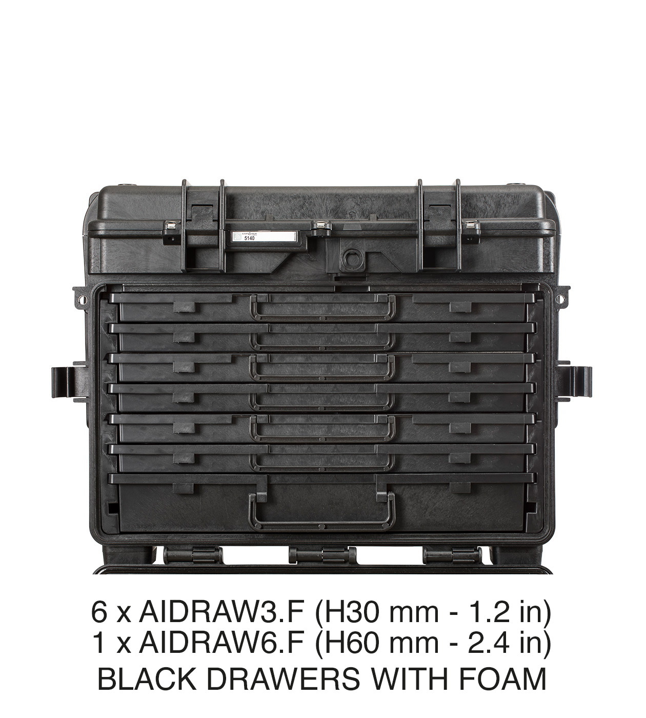 schwarz / mit 6 x AIDRAW3.E - 1 x AIDRAW6.E