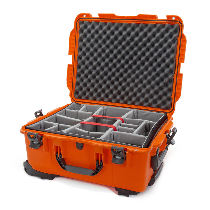 orange / mit gepolsterten Trennern und Deckelschaumstoff