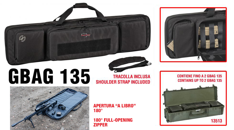 Waffentasche für 13513 & 13527, schwarz (geeignet für Langgewehr/Scharfschützengewehre)