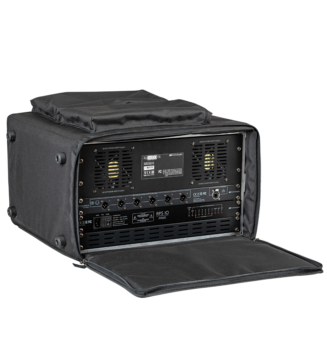 6U Soft 19" Rack Case mit Tragegriff (Bis zu 420 mm Racktiefe)