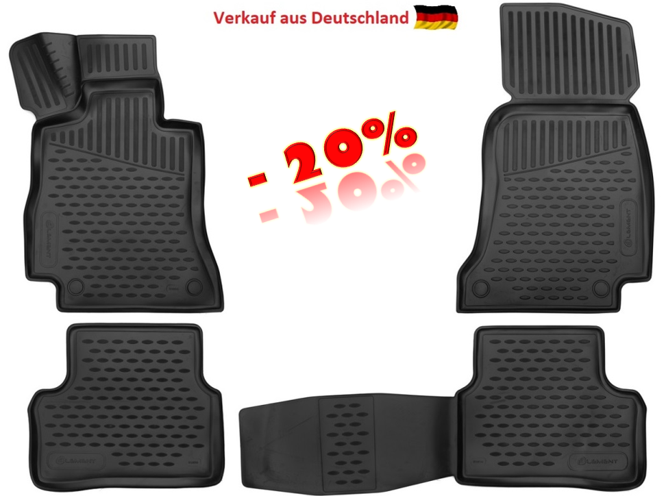 Fußraummatten Antirutsch Mercedes Benz E-Klasse 4-teiliges Set - Jahr: 2016 ->