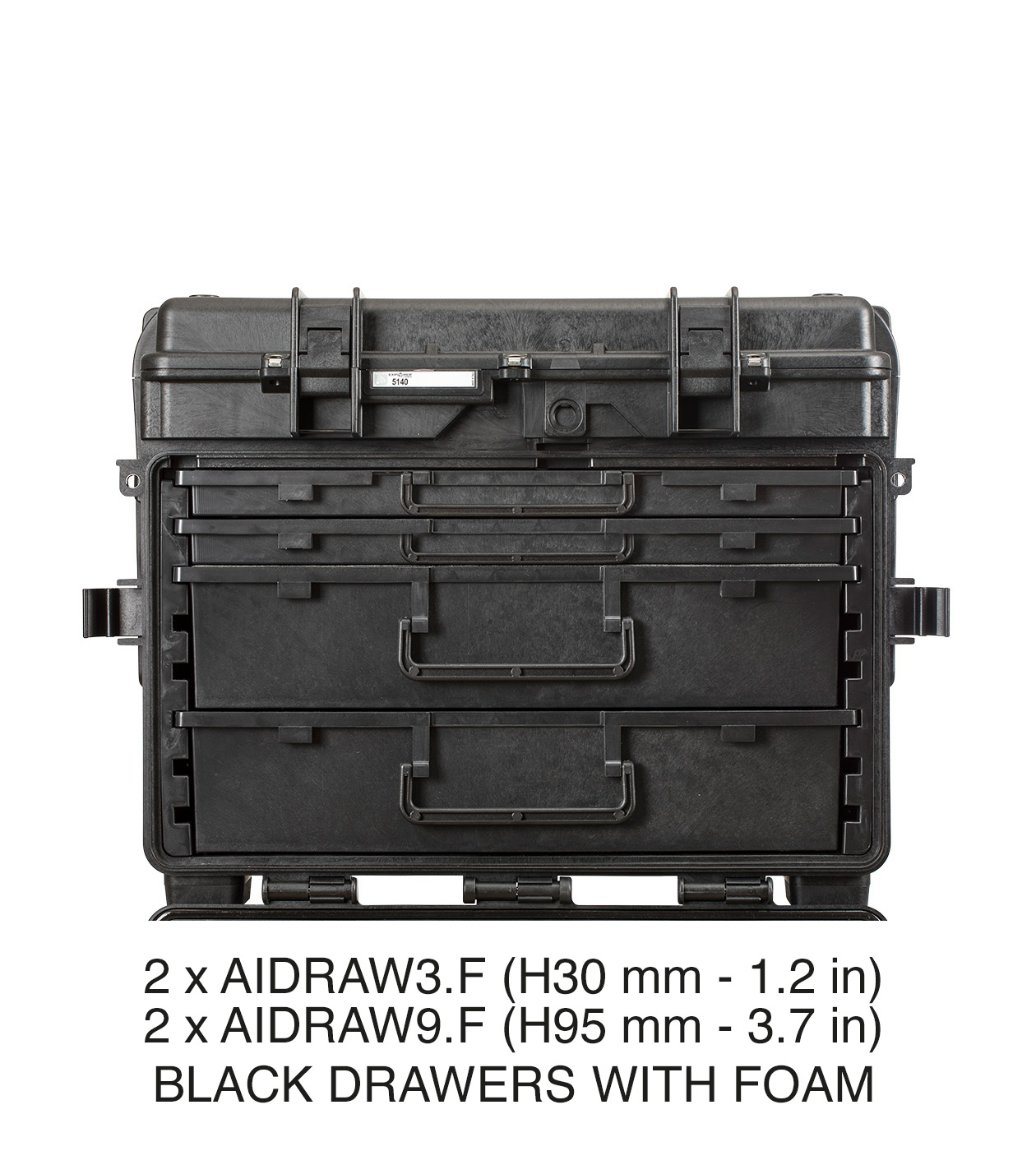 schwarz / mit 2 x AIDRAW3.E - 2 x AIDRAW9.E