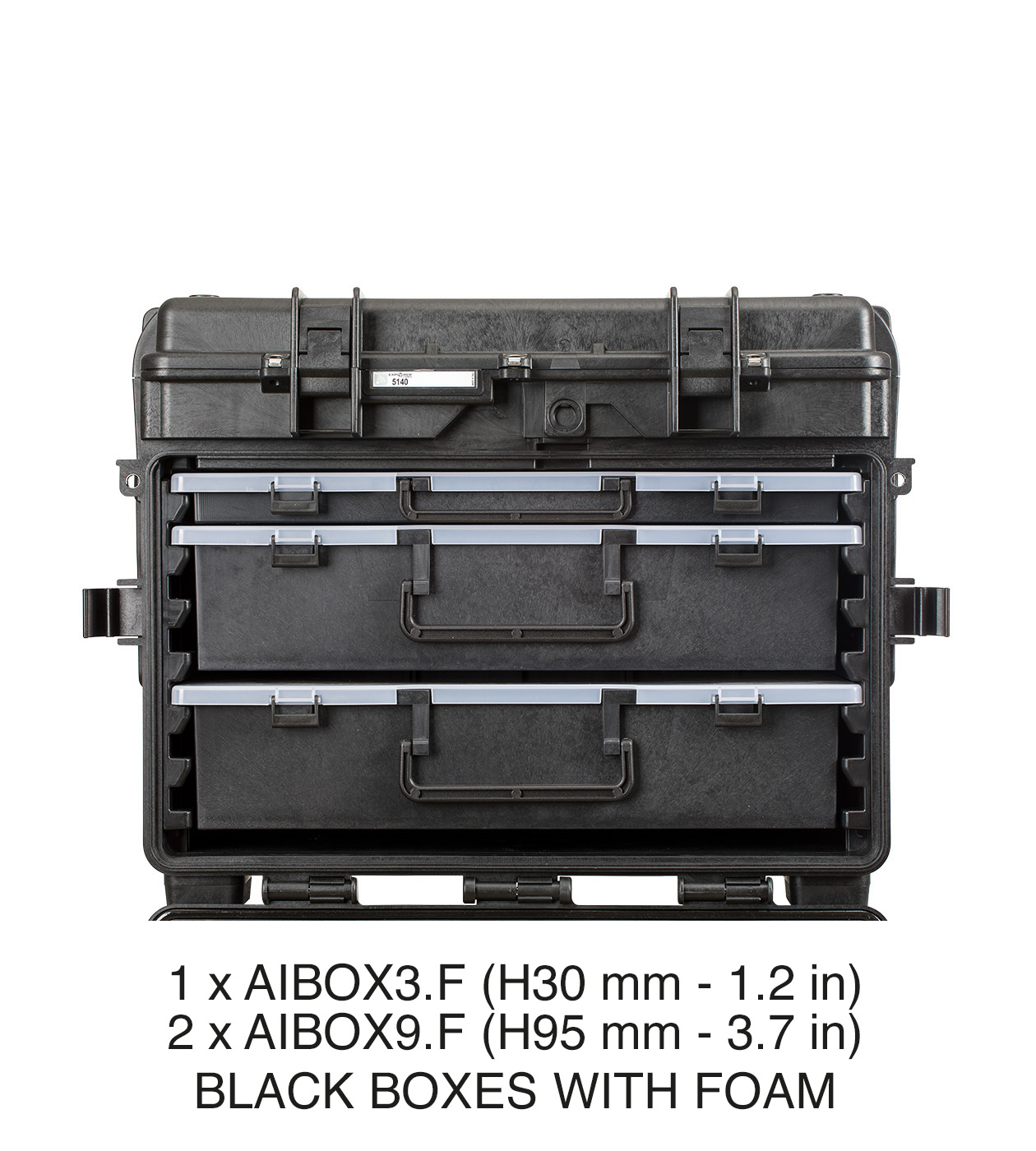 schwarz / mit 1 x AIBOX3.E - 2 x AIBOX9.E