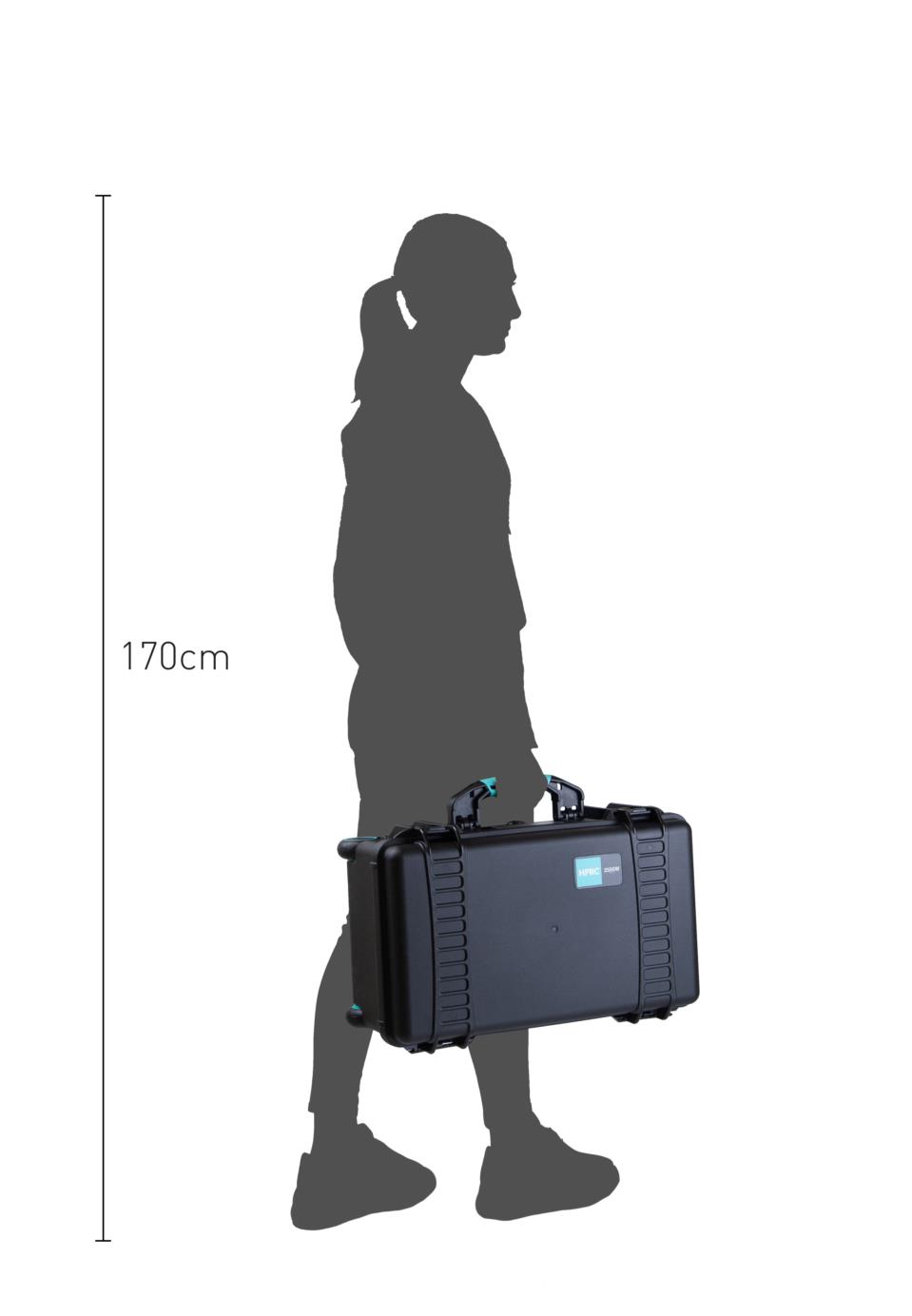 HPRC2550W Outdoorkoffer mit Rollen