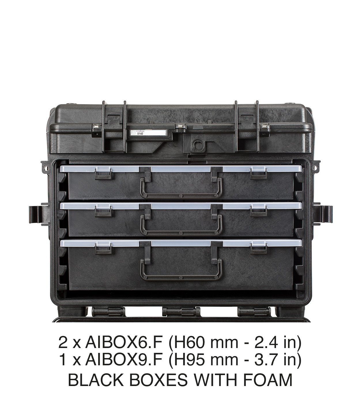 schwarz / mit 2 x AIBOX6.F - 1 x AIBOX9.F