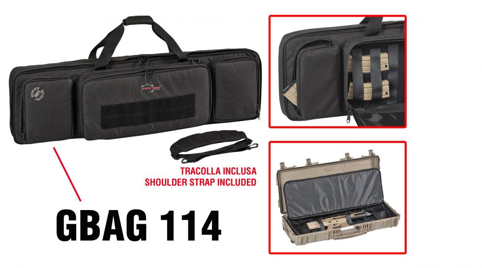 Waffentasche für 11413, schwarz (passend für Sturmgewehr / Schrotflinte)