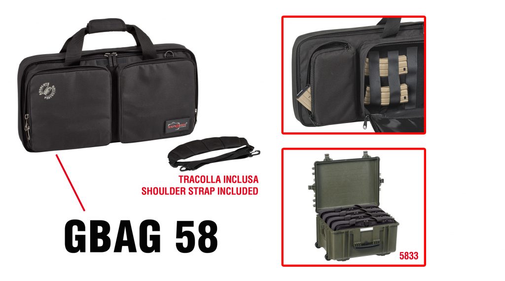 Waffentasche für 5833 (3/4 Einheiten), schwarz (passend für Maschinenpistole)