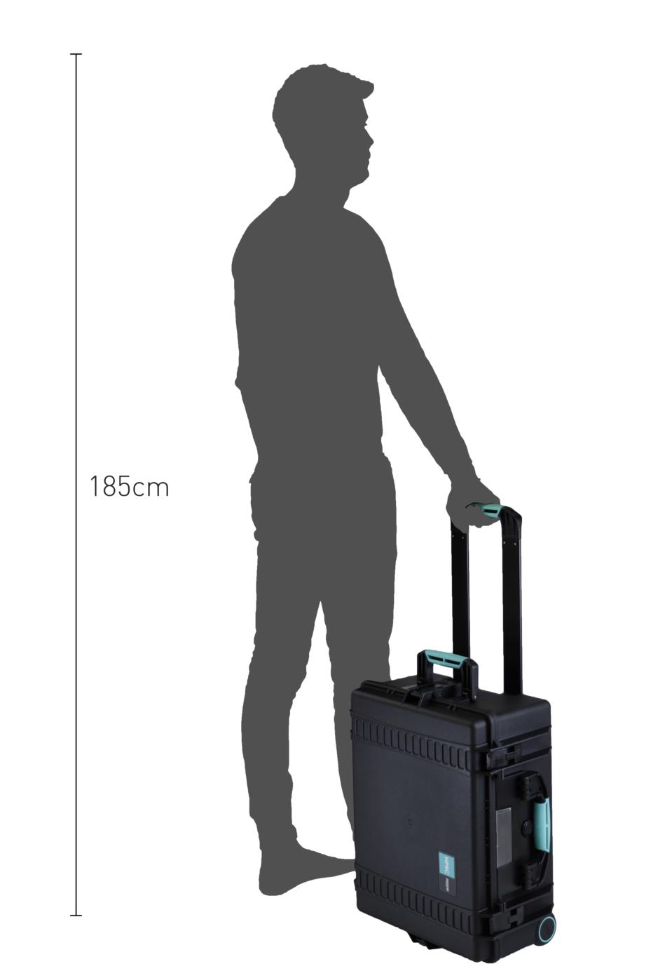 HPRC2600W Outdoorkoffer mit Rollen