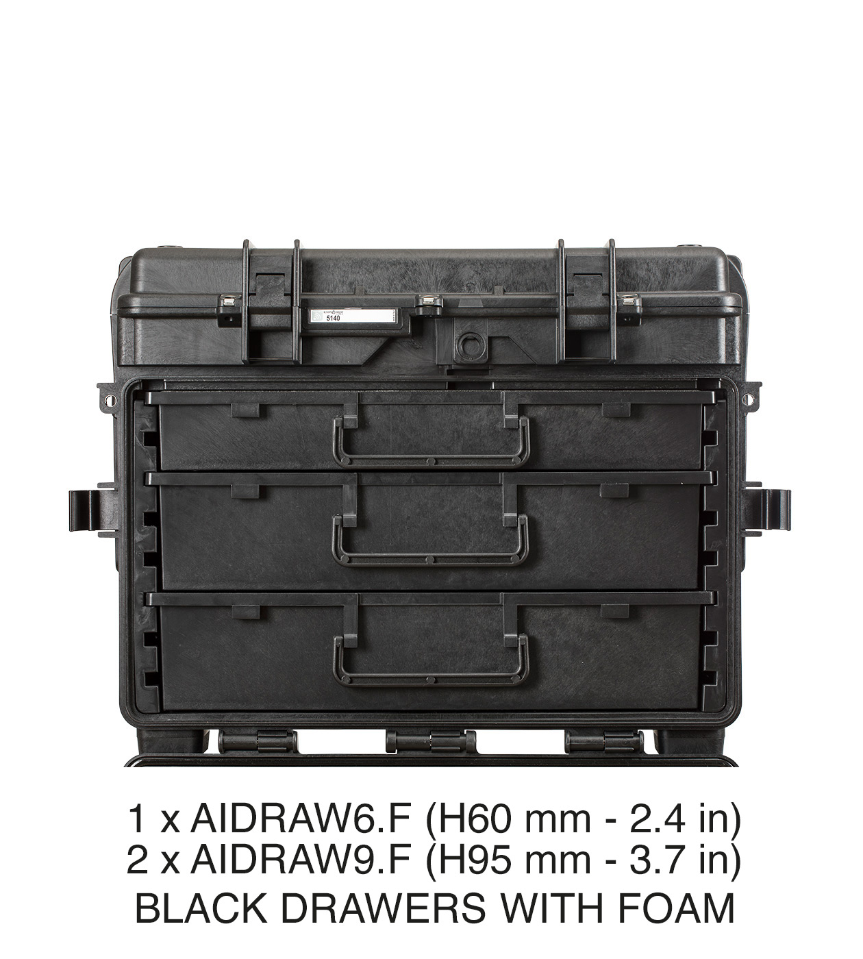 schwarz / mit 1 x AIDRAW6.E - 2 x AIDRAW9.E