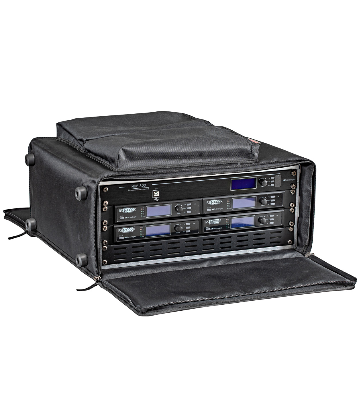 4U Soft 19" Rack Case mit Tragegriff (bis zu 420 mm Racktiefe)