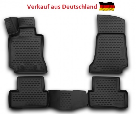 Fußraummatten Antirutsch Mercedes Benz C-Klasse W205 3-teiliges Set - Jahr: 2014 ->