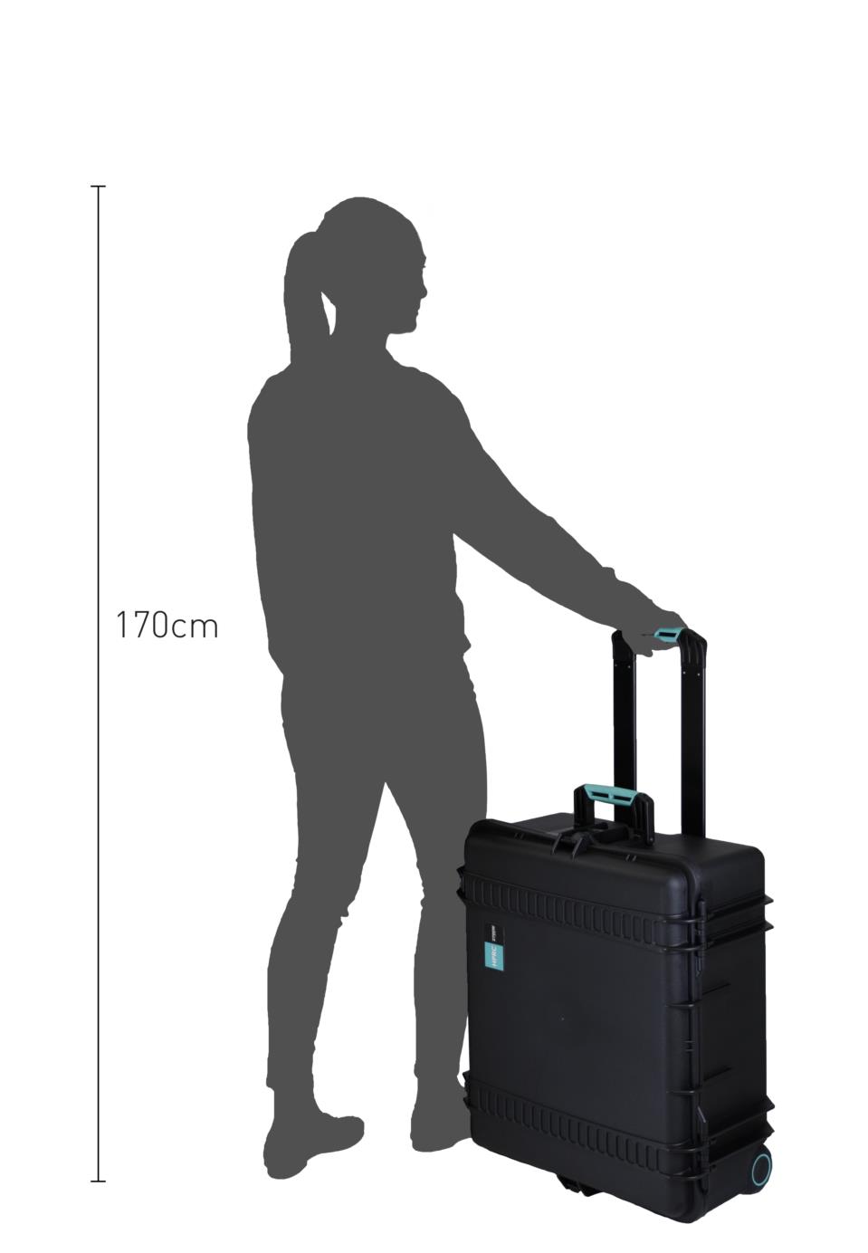 HPRC2700W Outdoorkoffer mit Rollen